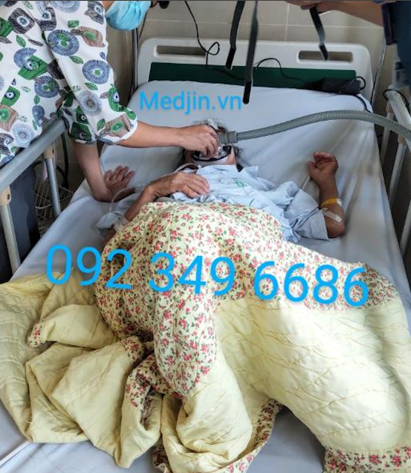 Hình ảnh lắp máy trợ thở thực tế của Medjin.vn